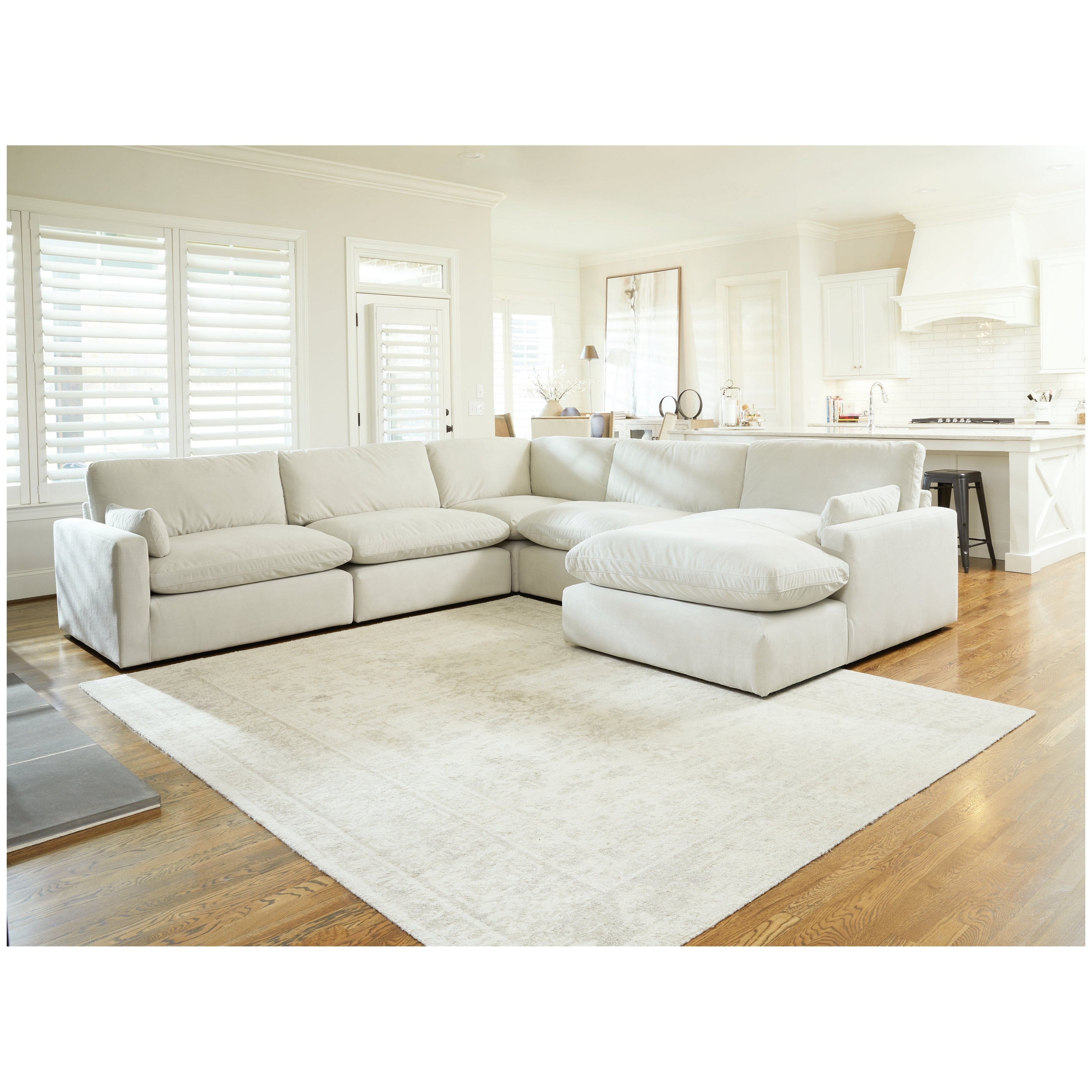 Sophie 5-Piece Sectional with Chaise Ash-15704S7