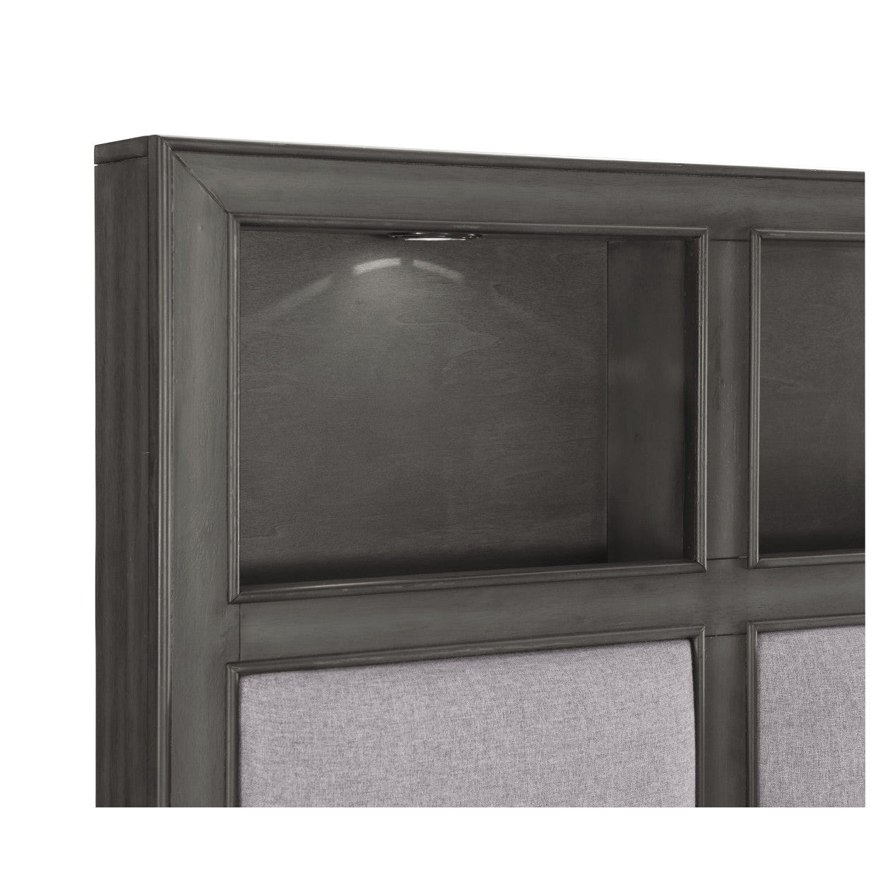 (3) QUEEN PLFM BED W/FB DRW, LED 1573-1*