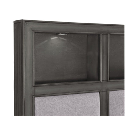 (3) QUEEN PLFM BED W/FB DRW, LED 1573-1*