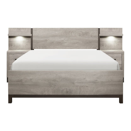 5pc Set Queen Wall Bed (QB+2NS+2NS-P) 1577-1*WB