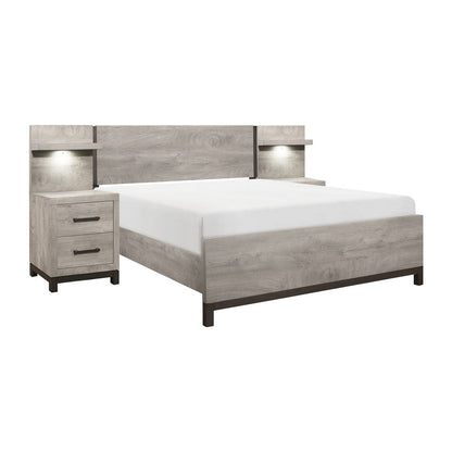 5pc Set Queen Wall Bed (QB+2NS+2NS-P) 1577-1*WB