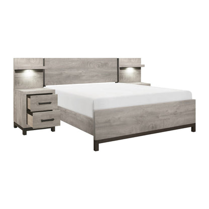 5pc Set Queen Wall Bed (QB+2NS+2NS-P) 1577-1*WB