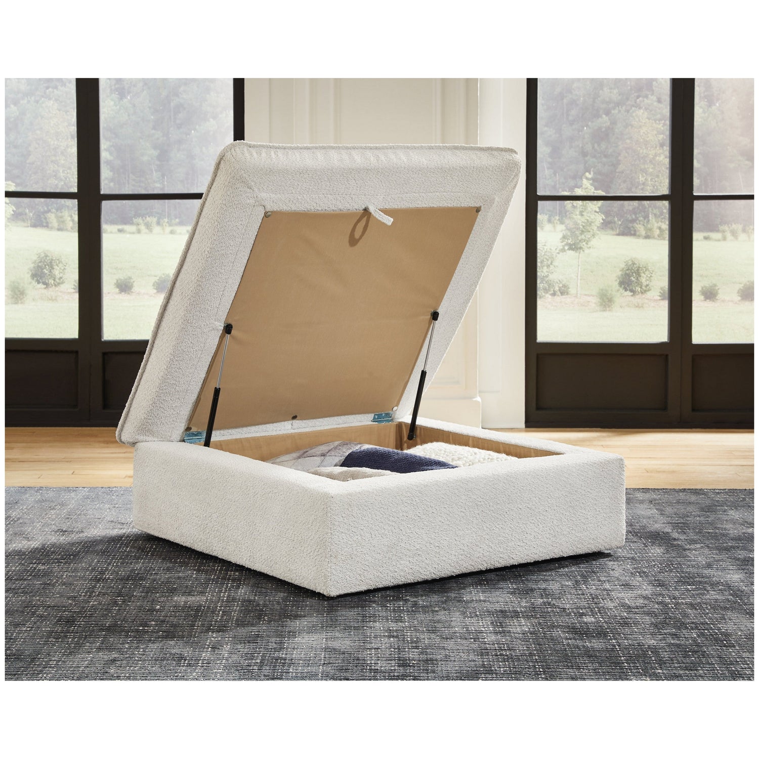 Gimma Ottoman With Storage Ash-1600511