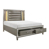 (3) EK PLFM BED, FB STRG, W/LED HB 1616K-1EK*
