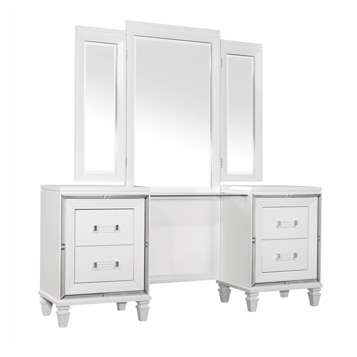 (3) Vanity Dresser with Mirror 1616W-15*