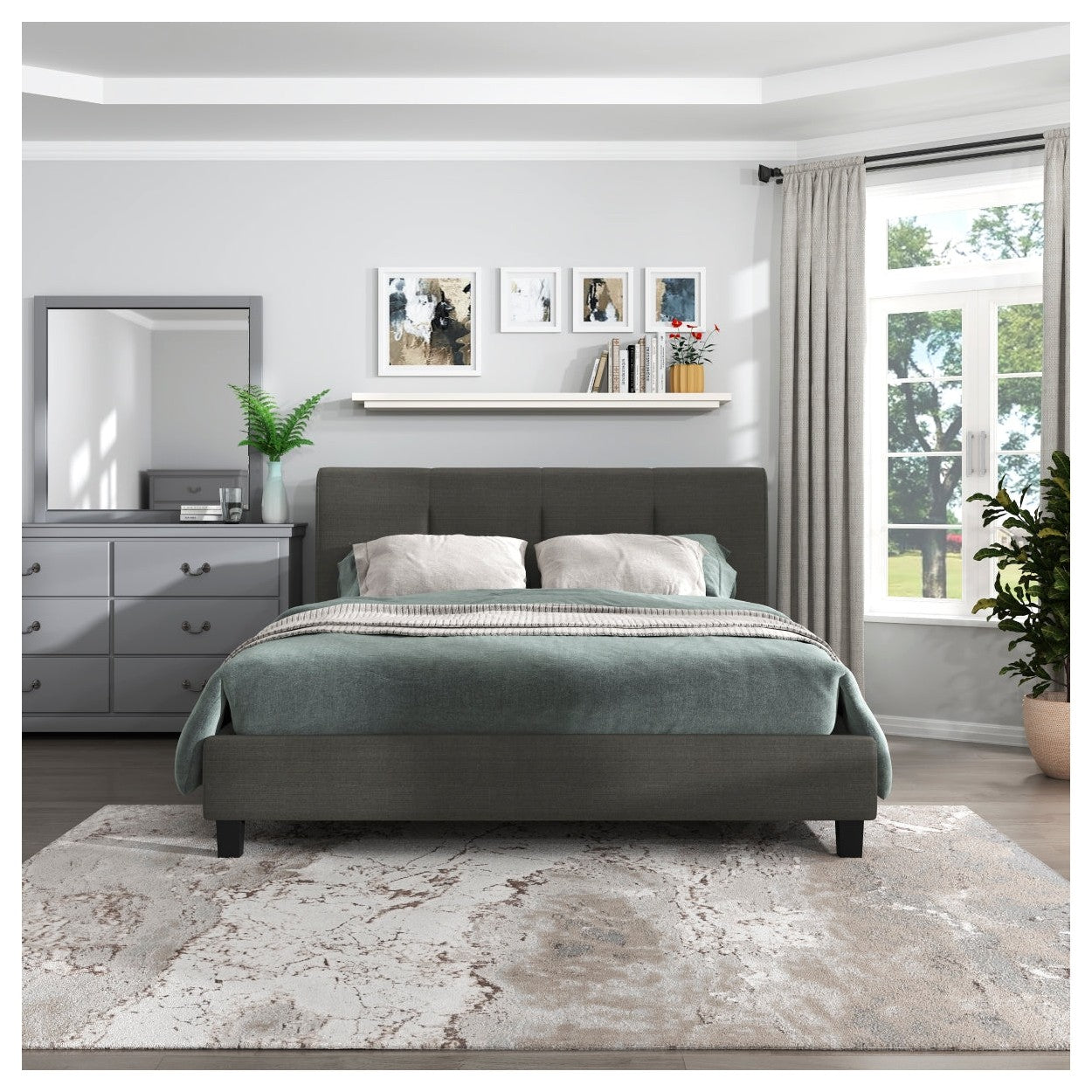 (2) Eastern King Platform Bed 1631K-1EK*