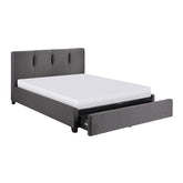 (4) Eastern King Platform Bed with Storage Drawer 1632GHK-1EKDW*