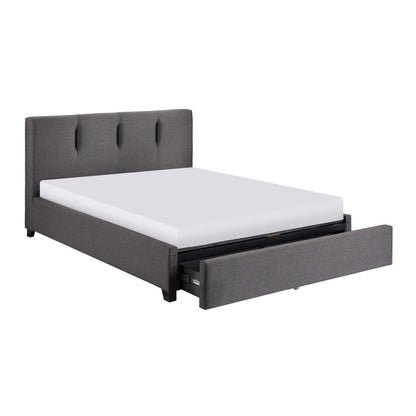 (4) Eastern King Platform Bed with Storage Drawer 1632GHK-1EKDW*