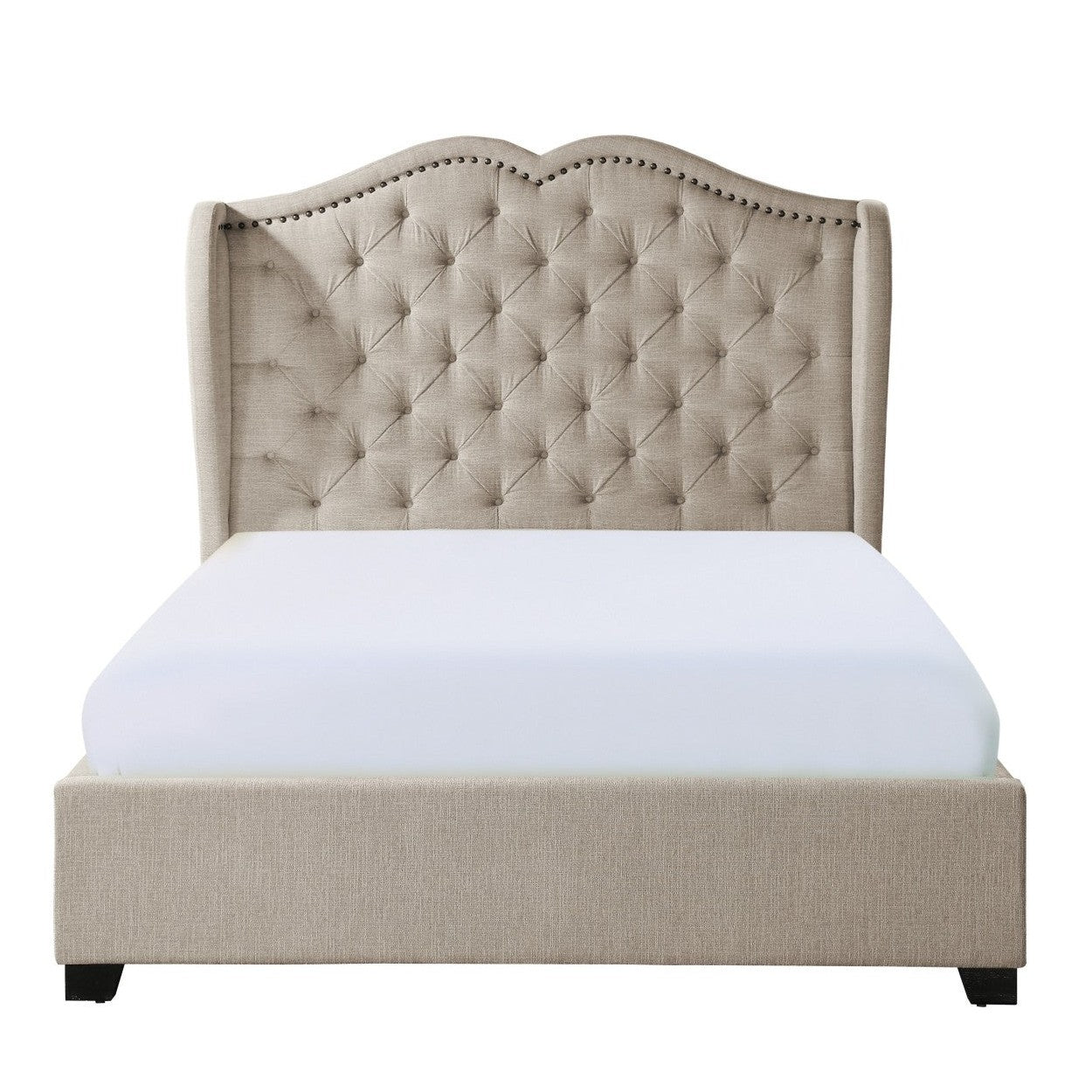 (2) EK UPHOLSTERED BED 1639K-1EK*