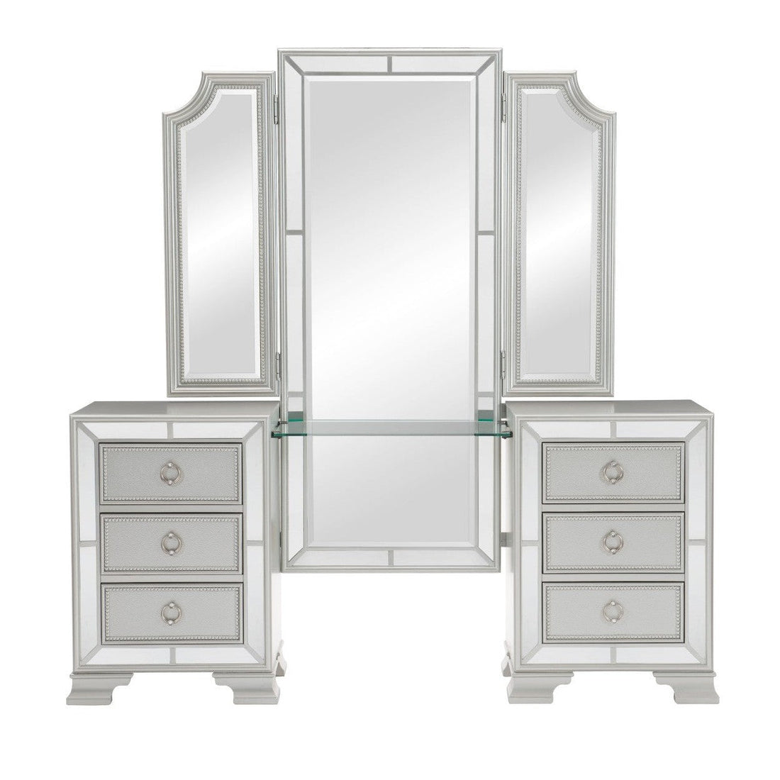 (3) Vanity Desk &amp; Mirror 1646-15*