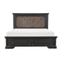 (3) Queen Platform Bed with Footboard Drawers 1647-1*
