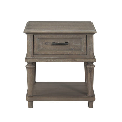 End Table With Functional Drawer, Brown 1689BR-04