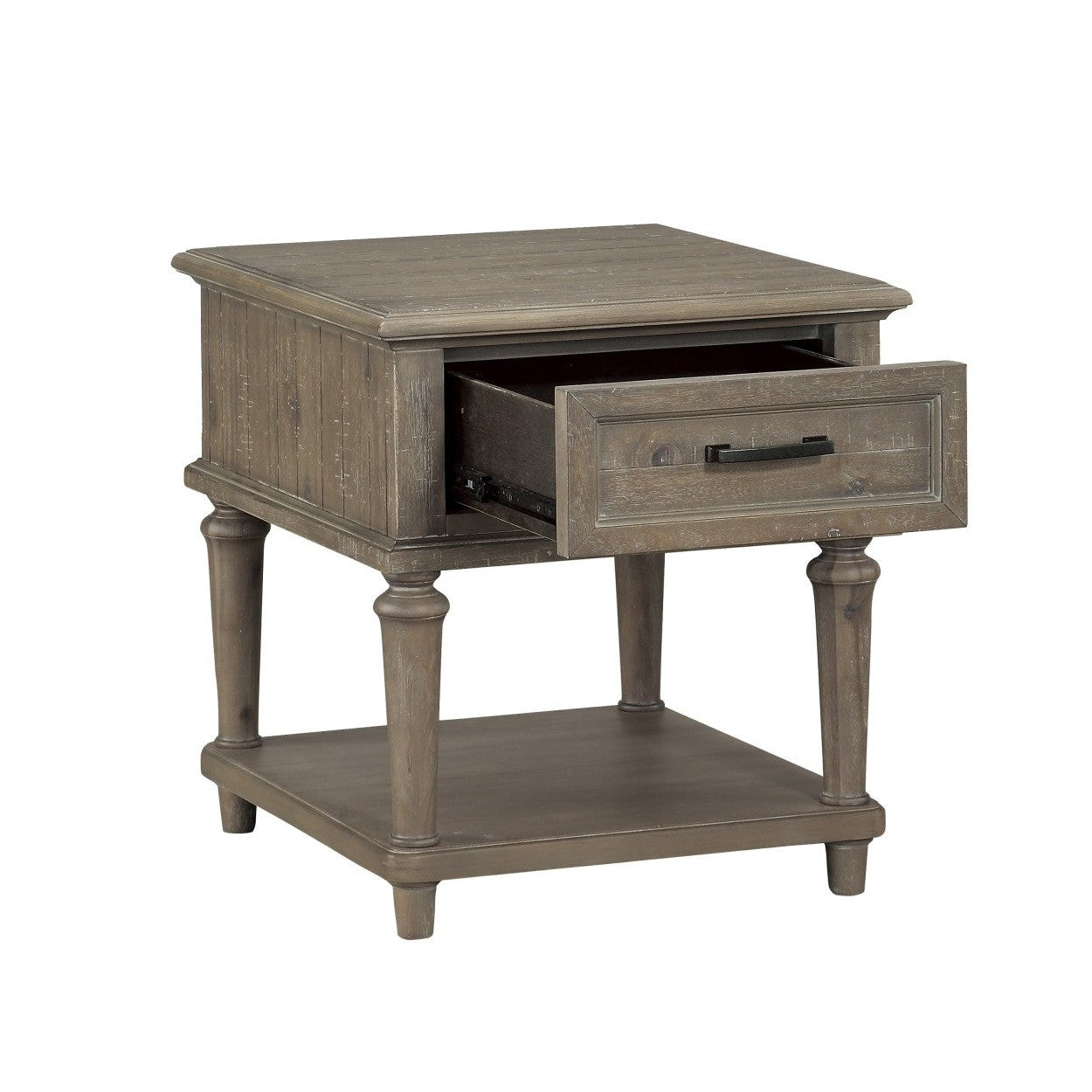 End Table With Functional Drawer, Brown 1689BR-04