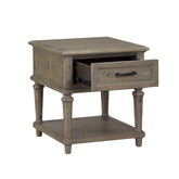 End Table With Functional Drawer, Brown 1689BR-04