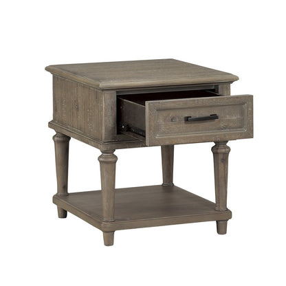 End Table With Functional Drawer, Brown 1689BR-04
