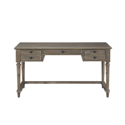 Writing Deskwith Three Working Drawers, Brown 1689BR-16