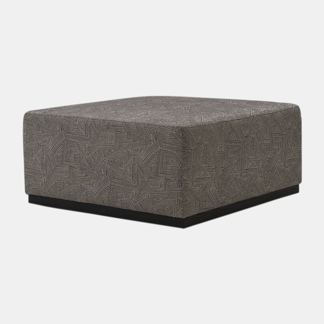Sagebrook Home 40x18 Upholstered Square Ottoman, Gray