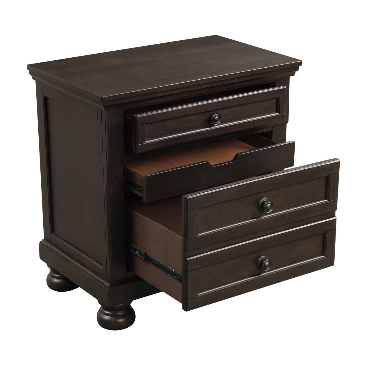 NIGHT STAND W/HIDDEN DRAWER 1718GY-4