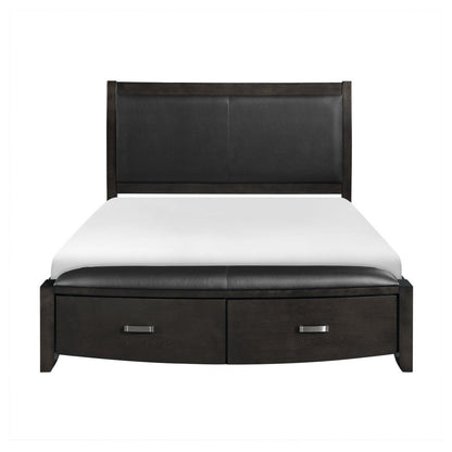 (3) E. KING PLTFRM BED, BLK P/U, GREY 1737KNGY-1EK*