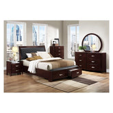 (3) QUEEN BED W/ FB STORAGES, P/U 1737NC-1*