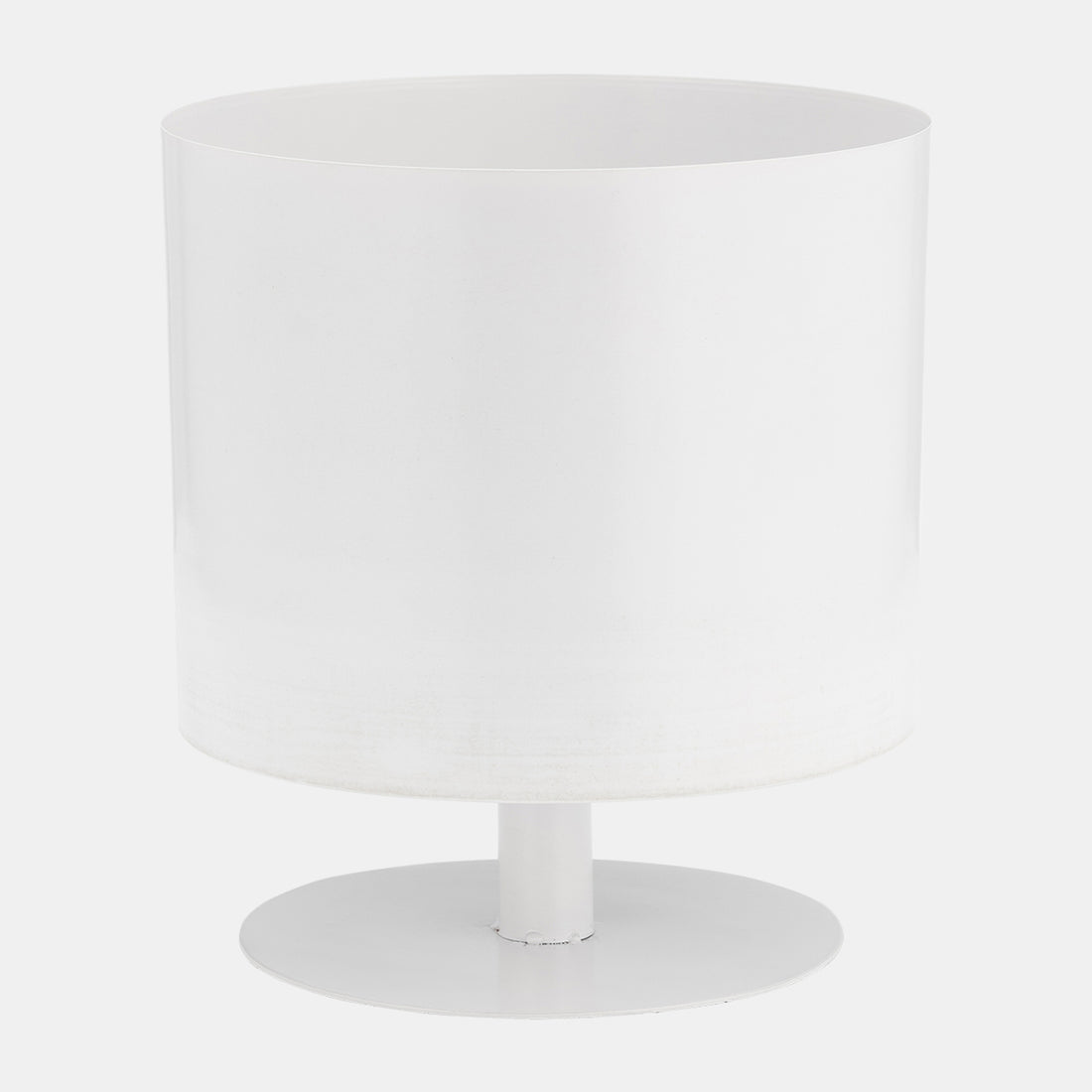 Sagebrook Home Ec Metal,10&quot;,flat Round Base Planter,white