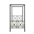 TWIN SIZE CANOPY METAL BED, SQ POST, 3A 1759T-1