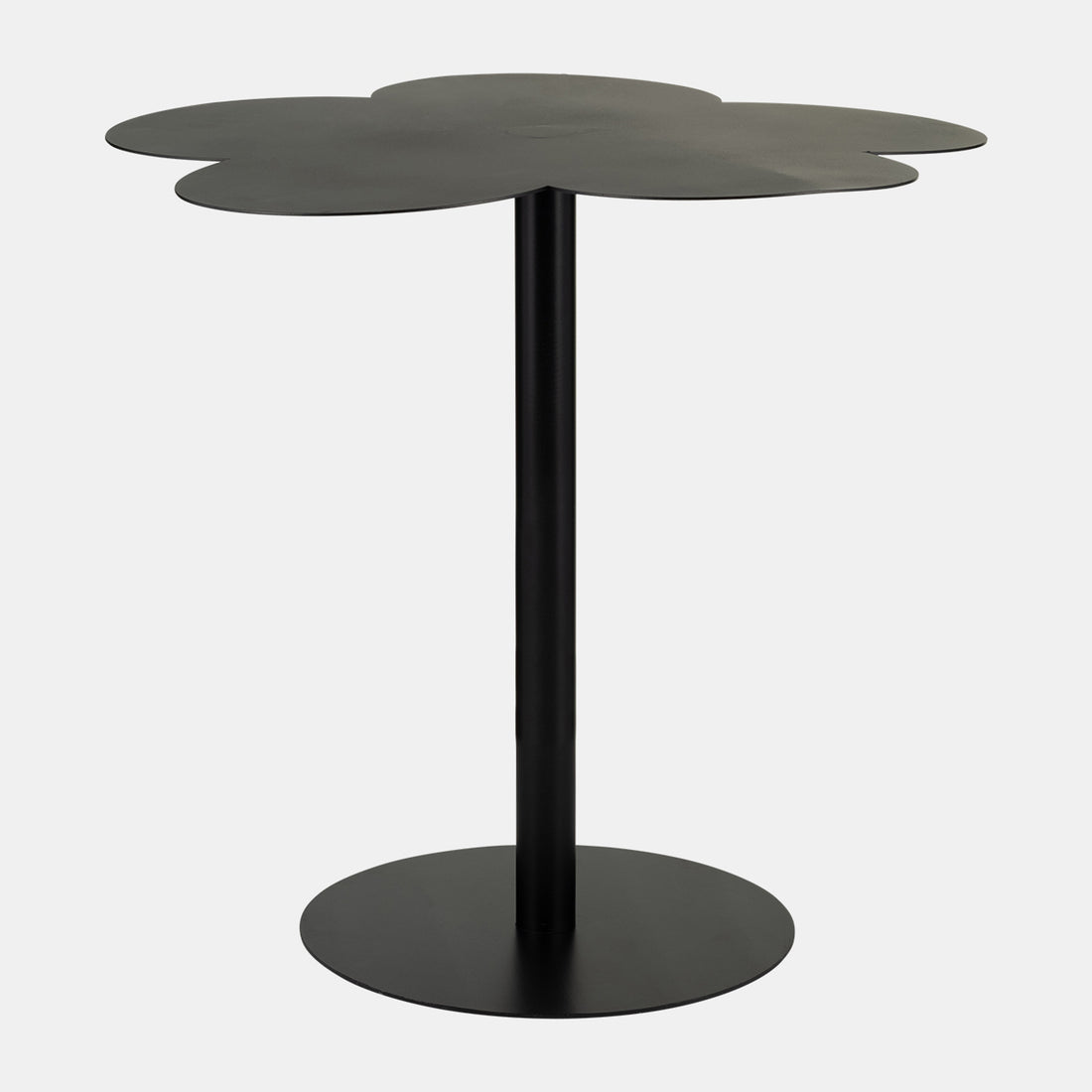Sagebrook Home Metal, 22&quot;dx21&quot;h Clover Shaped Side Table,black Kd