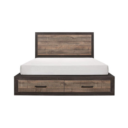 (3) QUEEN PLATFORM BED W/FB STORAGE 1762-1*