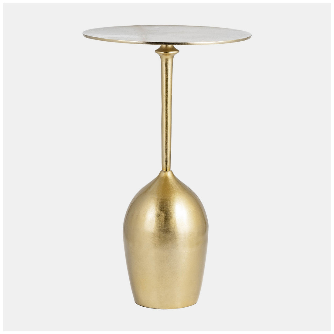 Sagebrook Home Metal,13x22&quot;h,oval Base Side Table,gold Kd