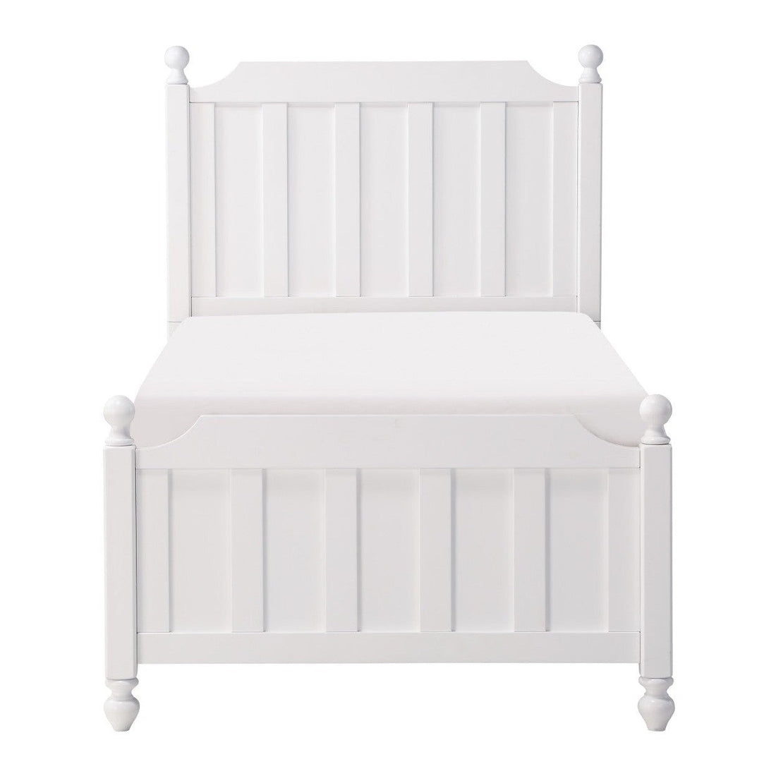 (3) Twin Bed, White 1803WT-1*