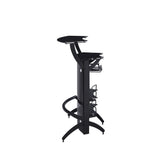 Dallas 3-Bottle Wine Rack Bar Unit Smoked and Black 182135