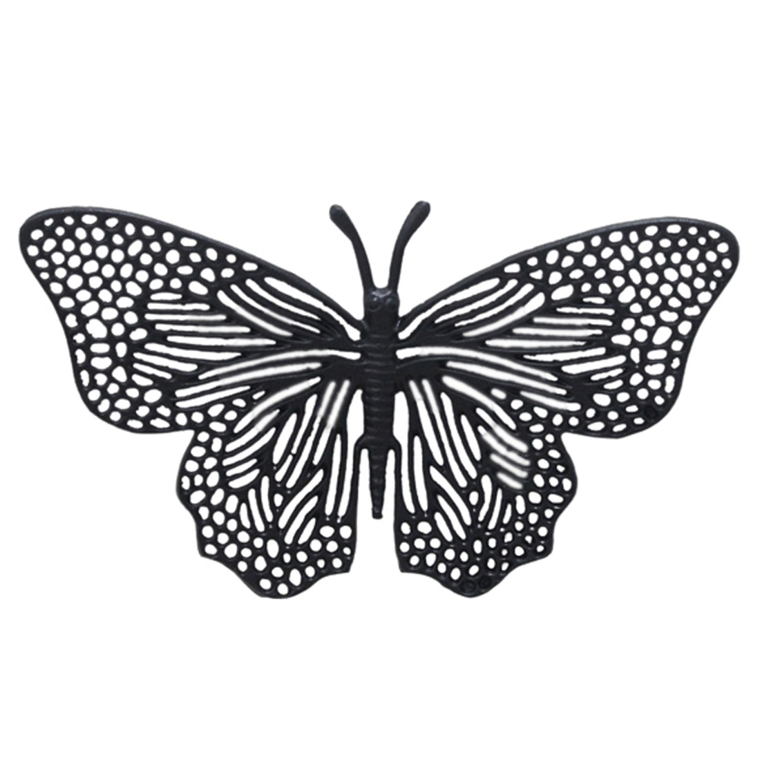 Sagebrook Home Metal, 16&quot; Wall Butterfly, Black
