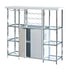 Gallimore 2-door Bar Cabinet with Glass Shelf High Glossy White and Chrome 182757