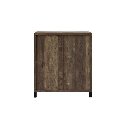 Arlington Bar Cabinet with Sliding Door Rustic Oak 182852