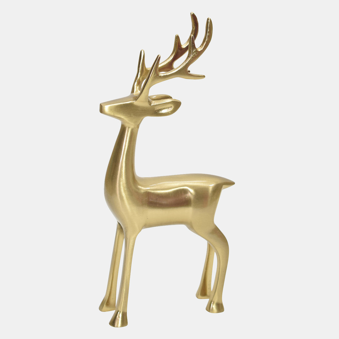 Sagebrook Home Metal, 14&quot; Standing Reindeer, Gold