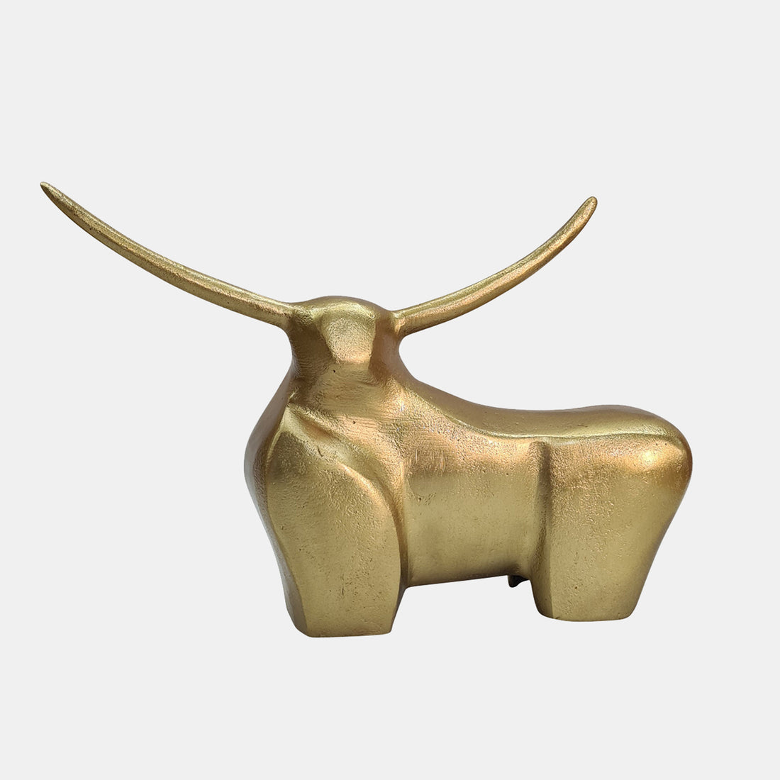 Sagebrook Home Metal, 8&quot; Standing Bull, Gold