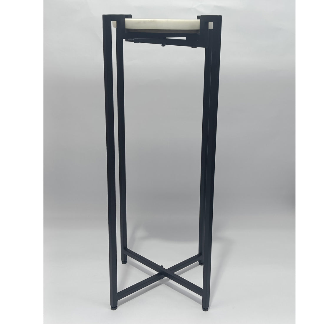 Sagebrook Home 25&quot; Marble Top Accent Table, Blk Kd