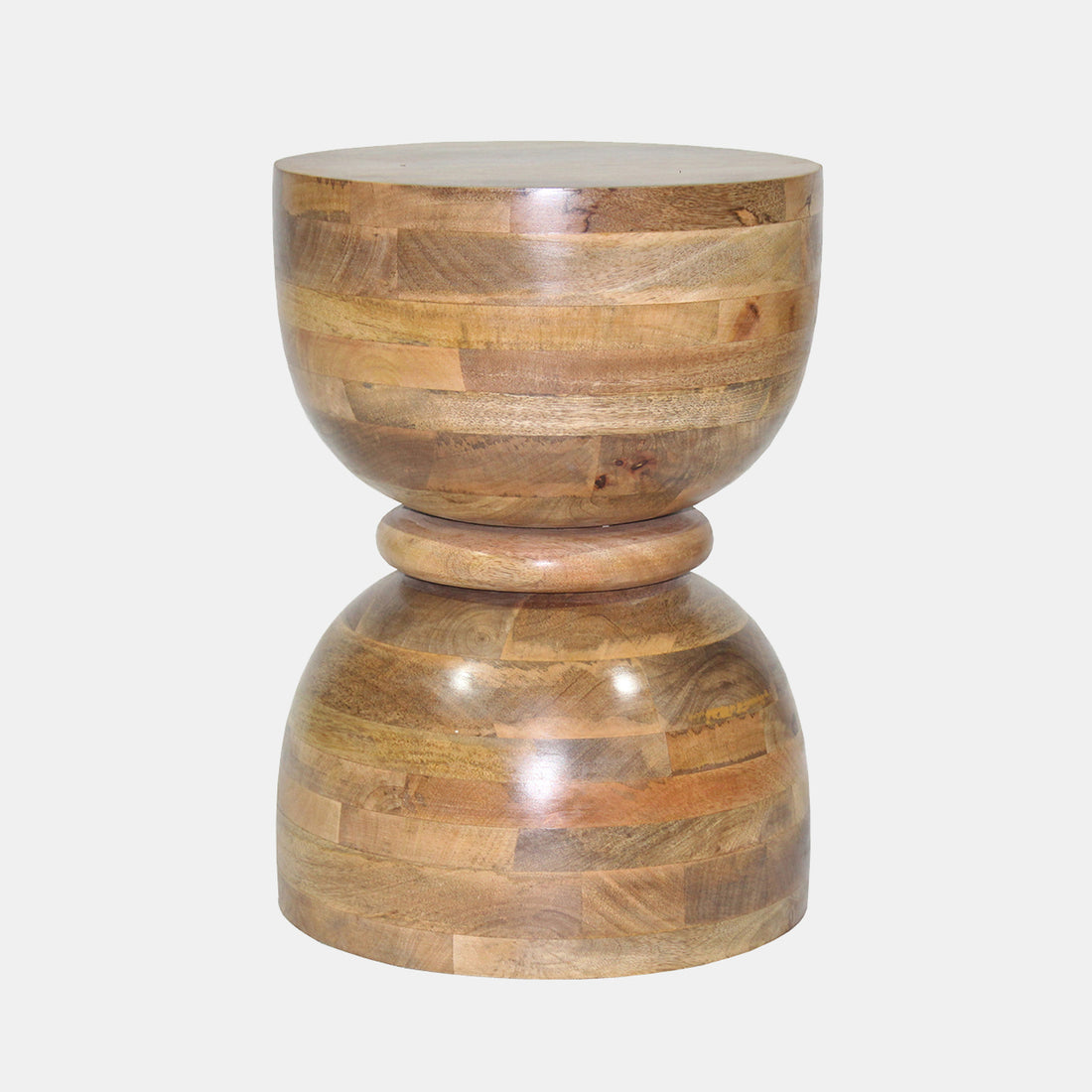 Sagebrook Home 18&quot; Polished Mango Wood Accent Table