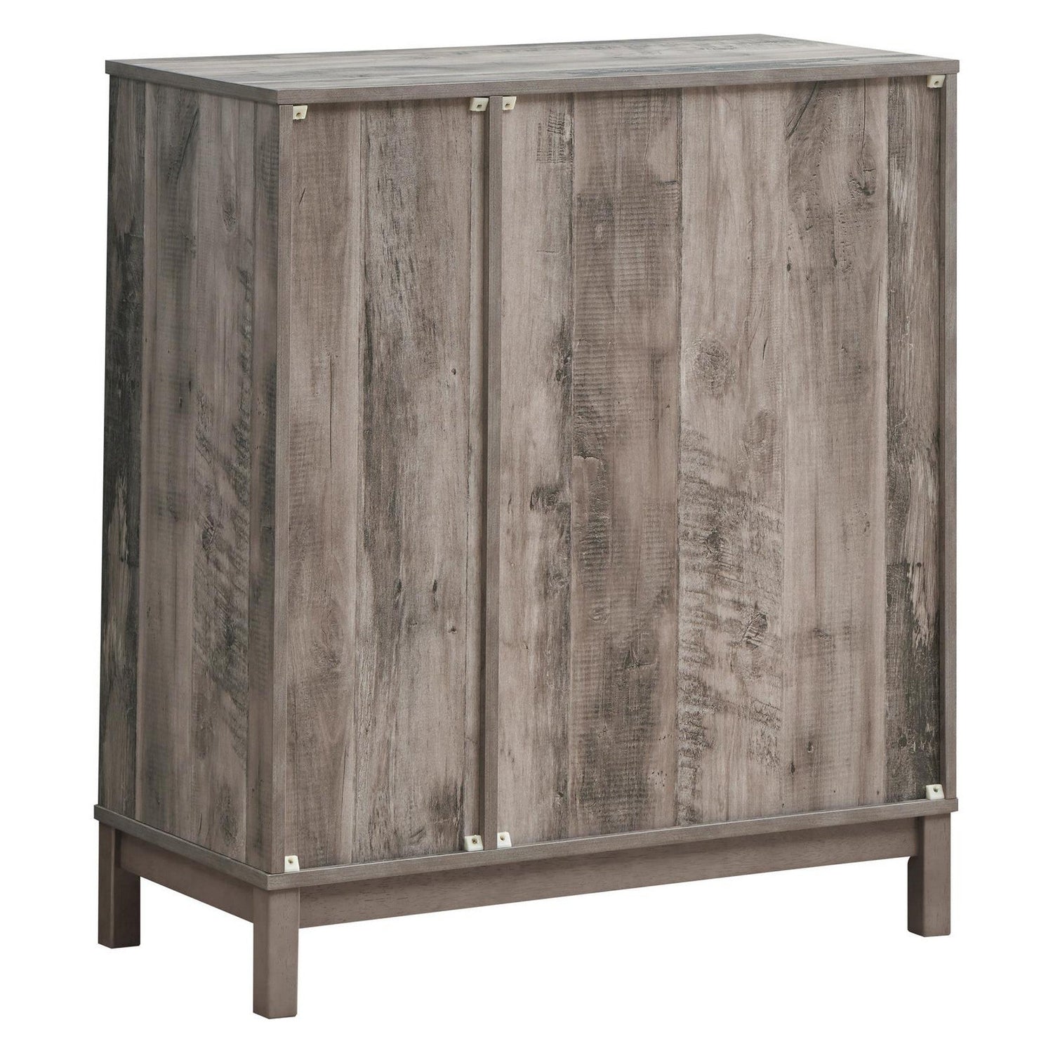 Cheyenne 2-door Wine Cabinet with Stemware Rack Weathered Acacia 183600