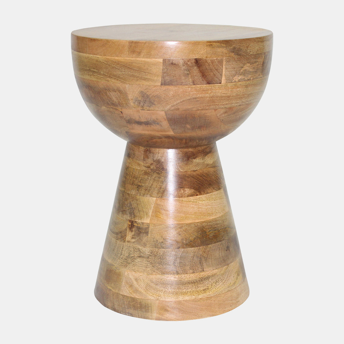Sagebrook Home 18&quot; Polished Mango Wood Accent Table