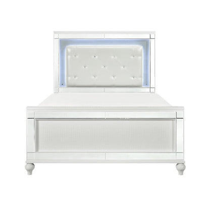 (3) EASTERN KING BED W/ LED HEADBOARD 1845KLED-1EK*