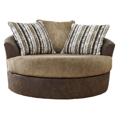 Alesbury Oversized Swivel Accent Chair Ash-1870421