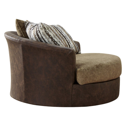 Alesbury Oversized Swivel Accent Chair Ash-1870421
