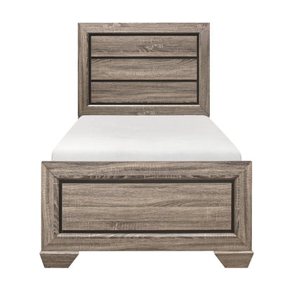 (2) TWIN BED, LT ELM 1904T-1*