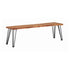 Sherman Bench Natural Acacia and Matte Black 190913