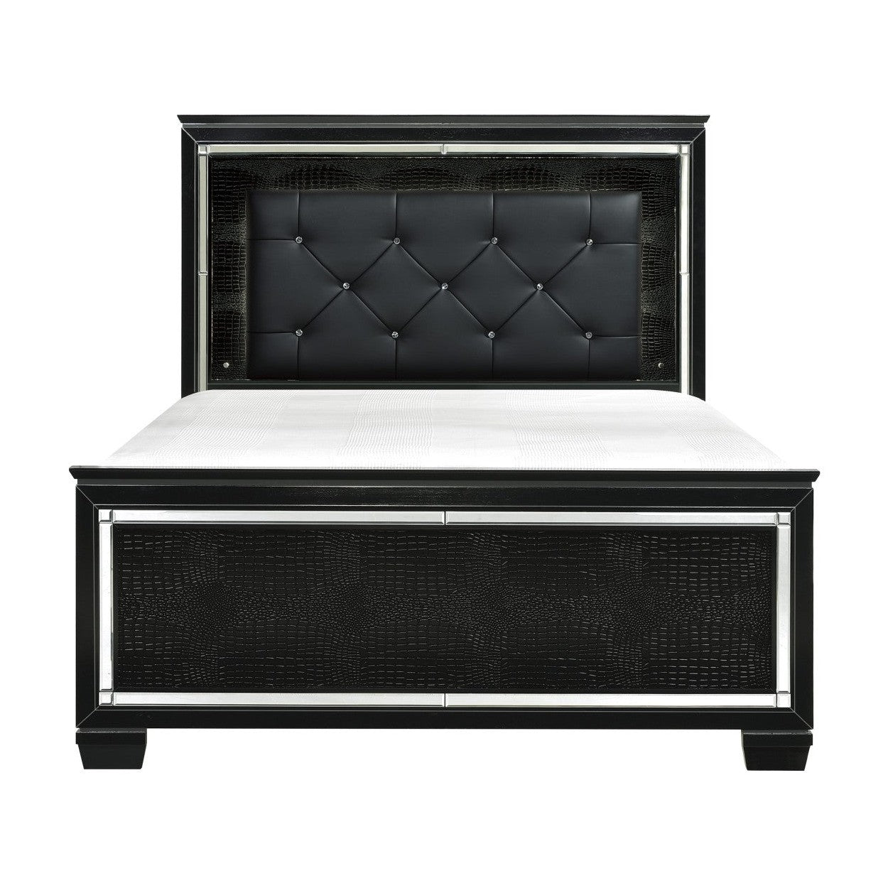 (3) FULL BED W/LED HEADBOARD 1916FBK-1*