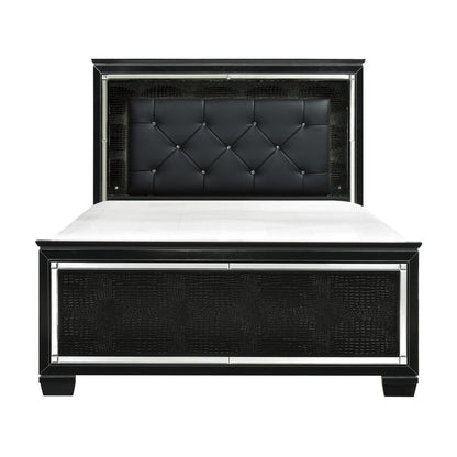 (3) FULL BED W/LED HEADBOARD 1916FBK-1*