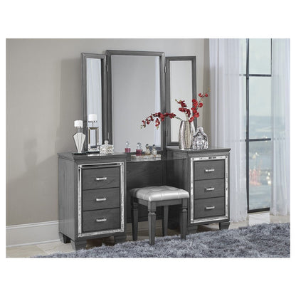 VANITY STOOL 1916GY-14