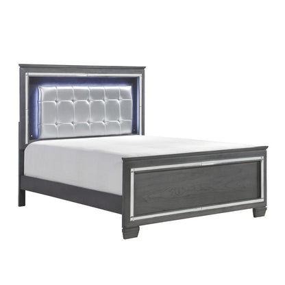 (3) EK BED, LED HEADBOARD 1916KGY-1EK*