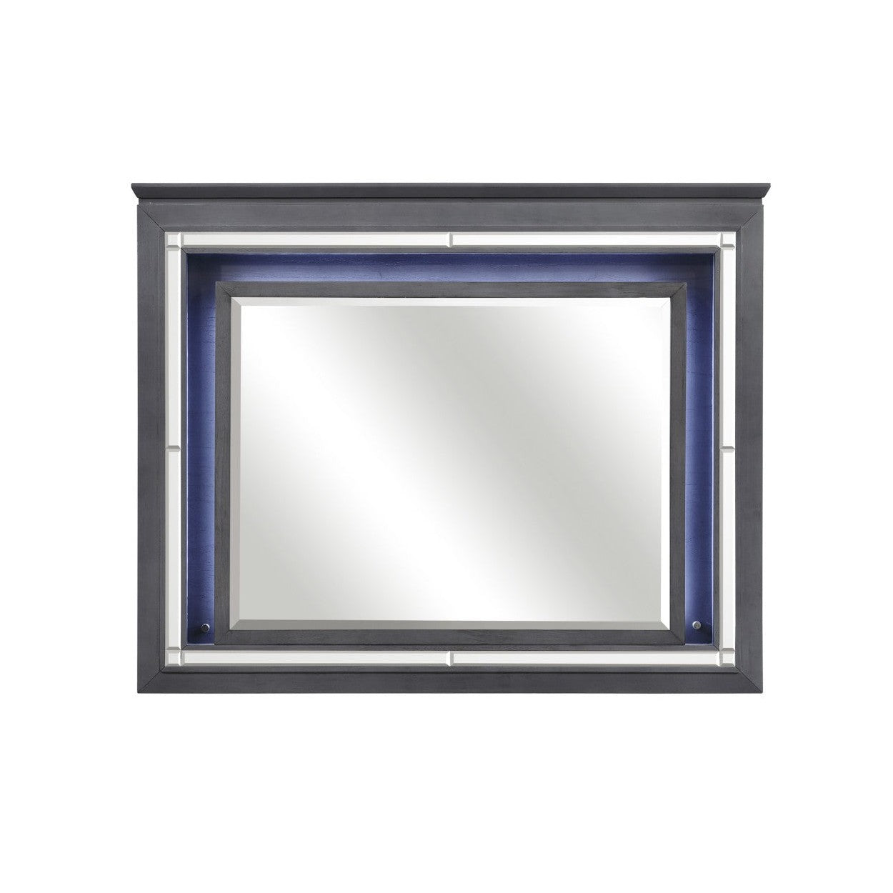 MIRROR W/BEVEL&amp;LED LIGHT 1916GY-6